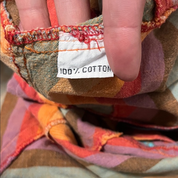 Authentic Boho Vintage Bohemian Uttam London Striped Boho Skirt size Small - Picture 4 of 5